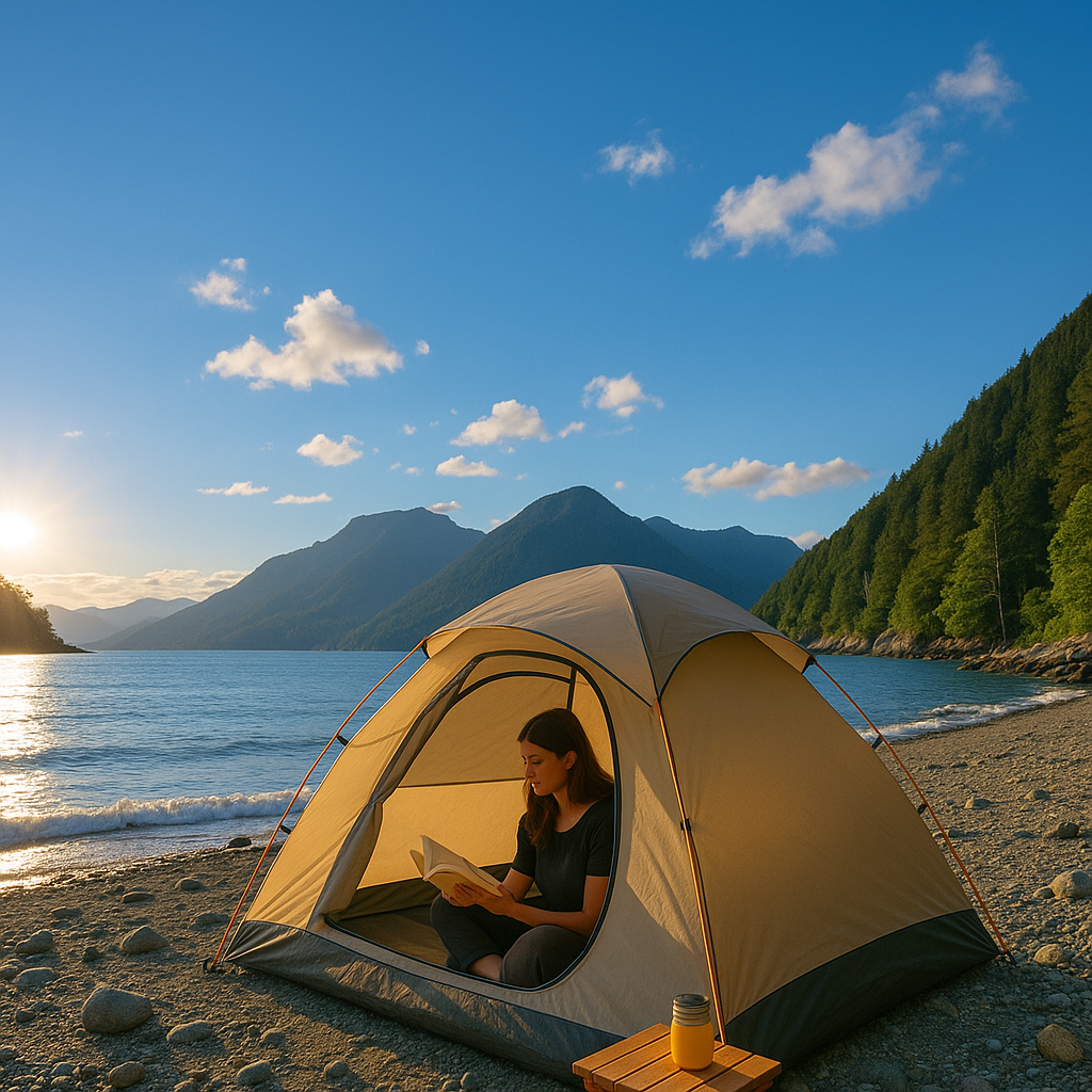 Best Easy-Setup Tent for BC Camping: 3–4 Person Double-Layer Quick-Open Tent (UPF 50+, 3000mm Waterproof)