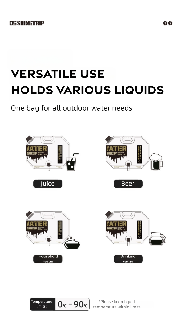 8L Foldable Camping Water Container detail image