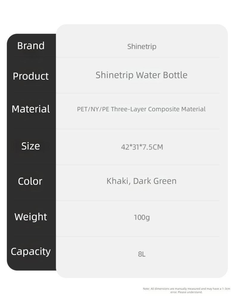 8L Foldable Camping Water Container detail image