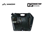 8L foldable water container in black colors on a white background