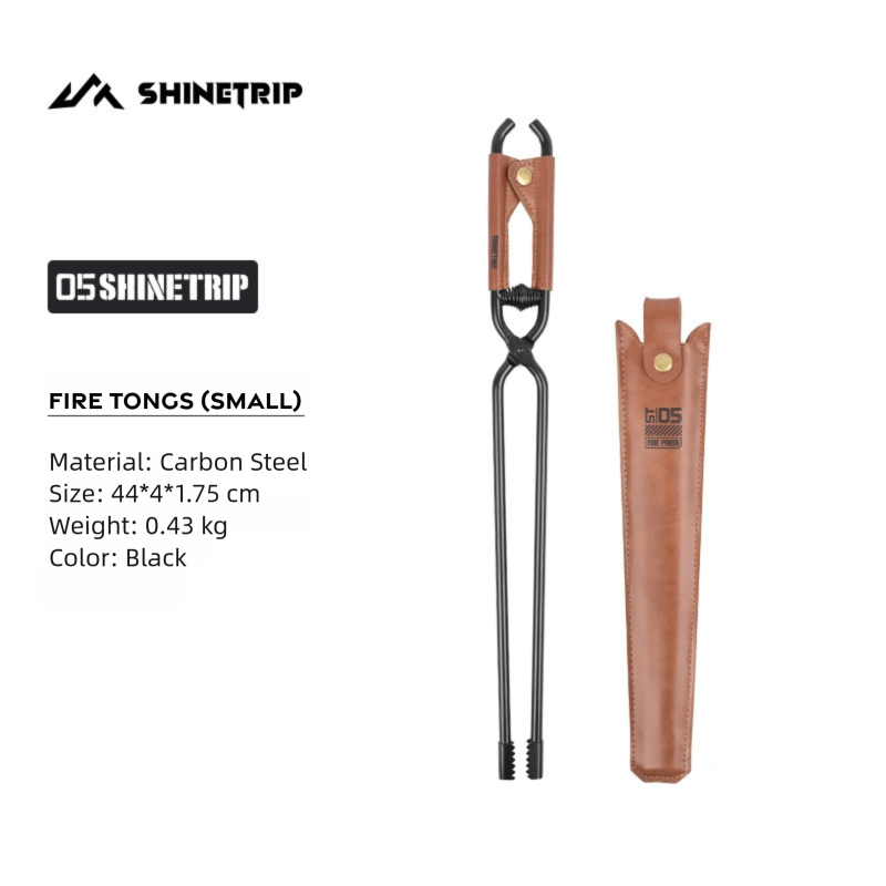 Camping Fire Tongs with Leather Case detail image