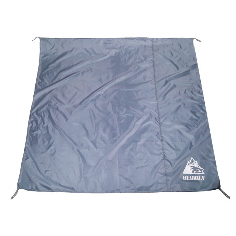 Campstone 210D Oxford waterproof ground sheet flat view, heavy-duty tent footprint for camping, 3-4 person size 195x195cm