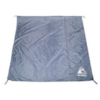 Campstone 210D Oxford waterproof ground sheet flat view, heavy-duty tent footprint for camping, 3-4 person size 195x195cm