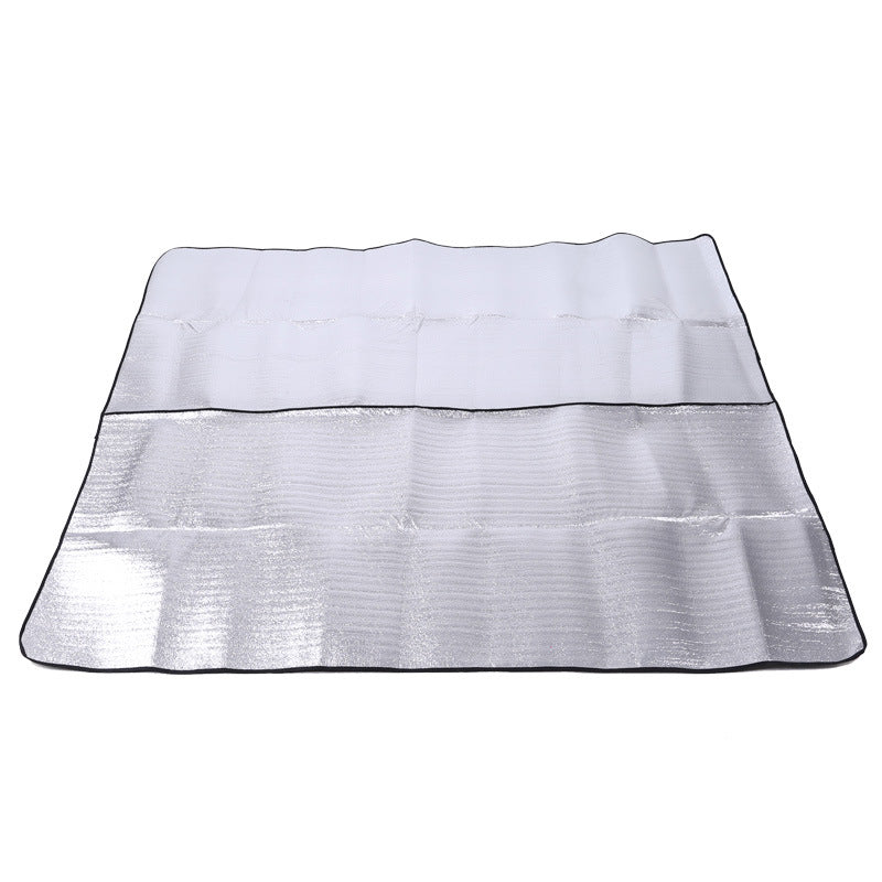 Campstone aluminum foil waterproof camping mat for 3–4 people, lightweight foldable outdoor ground mat