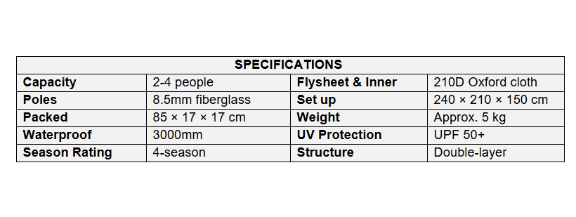 Automatic Pop-Up Camping Tent