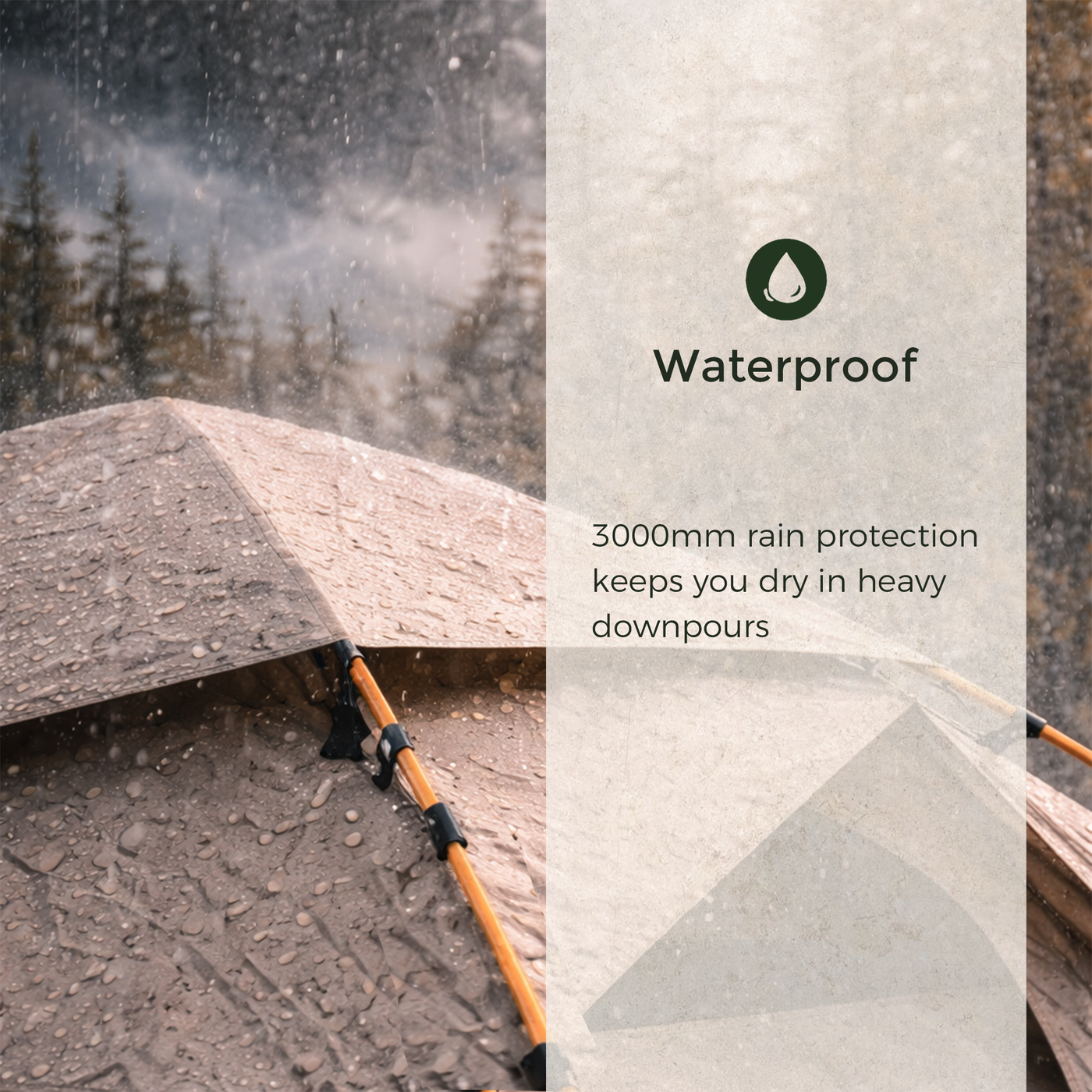 Instant Pop-Up Camping Tent (2-4 Person) · 1-Minute Setup · Waterproof 3000mm detail image
