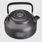 Anodized aluminum camping pot showing durable and heat-resistant surface