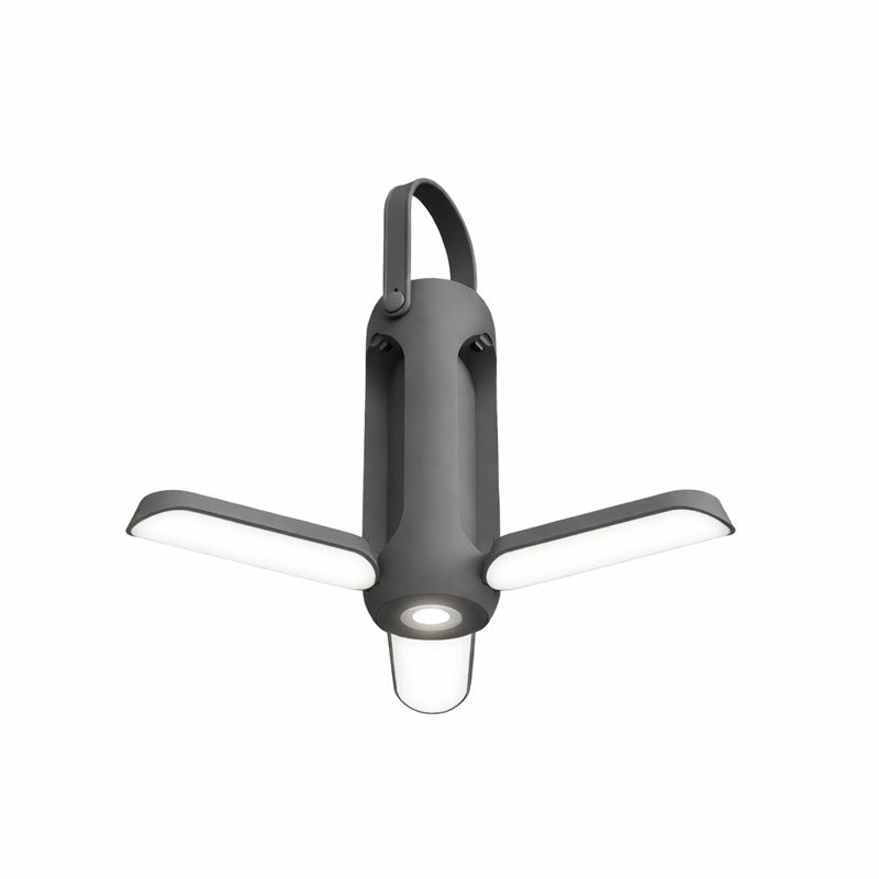 Campstone foldable camping lantern opened to provide 360 degree LED illumination for campsite lighting