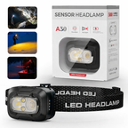 Campstone black lightweight USB-C rechargeable outdoor headlight