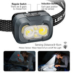 Campstone smart motion sensor outdoor headlight with hands-free wave control