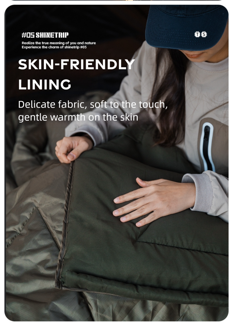 Lightweight Envelope Camping Sleeping Bag detail image