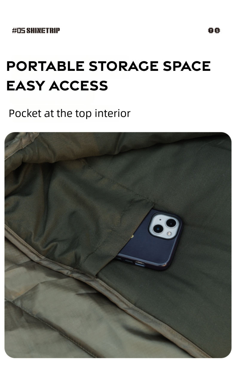 Lightweight Envelope Camping Sleeping Bag detail image