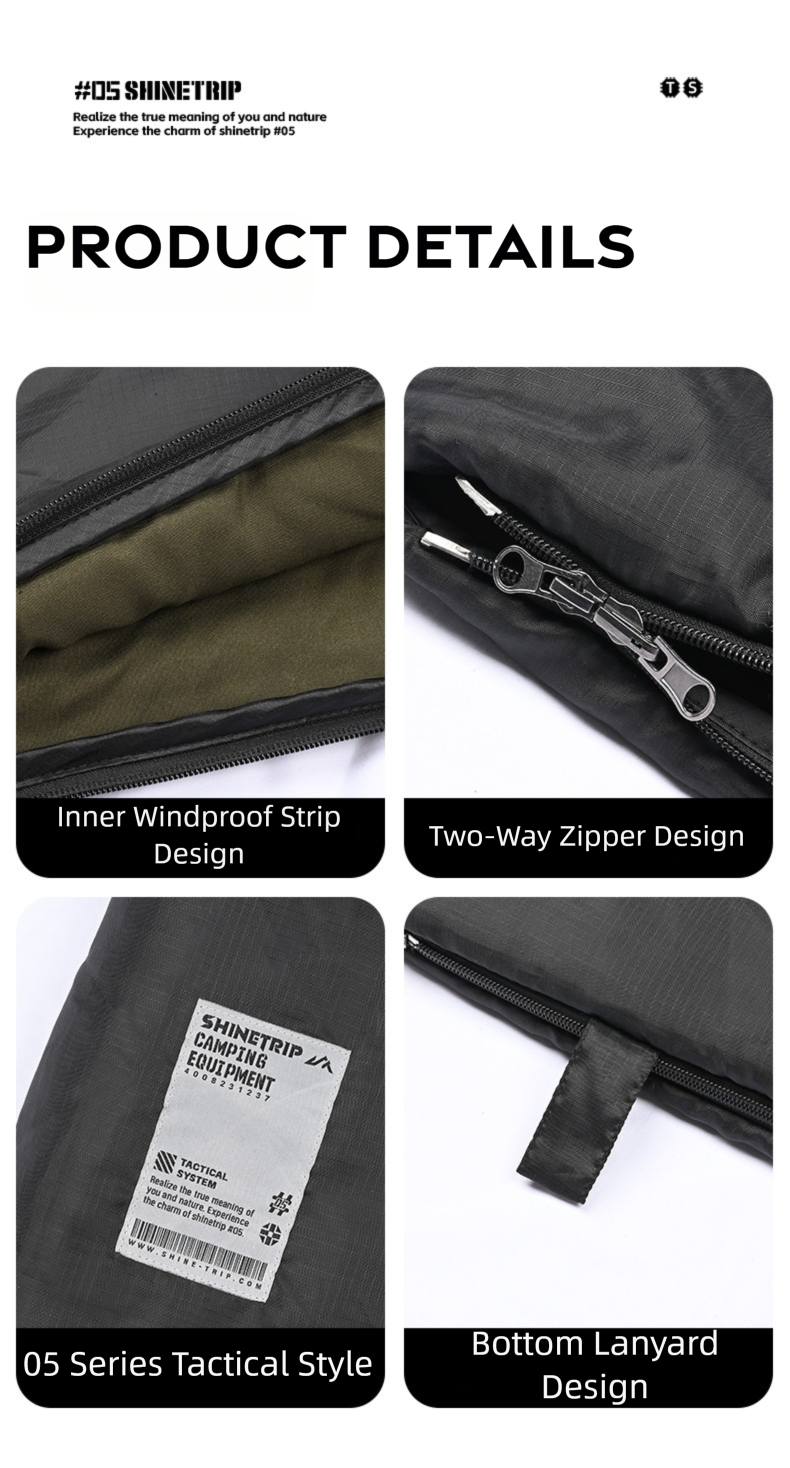 Lightweight Envelope Camping Sleeping Bag detail image