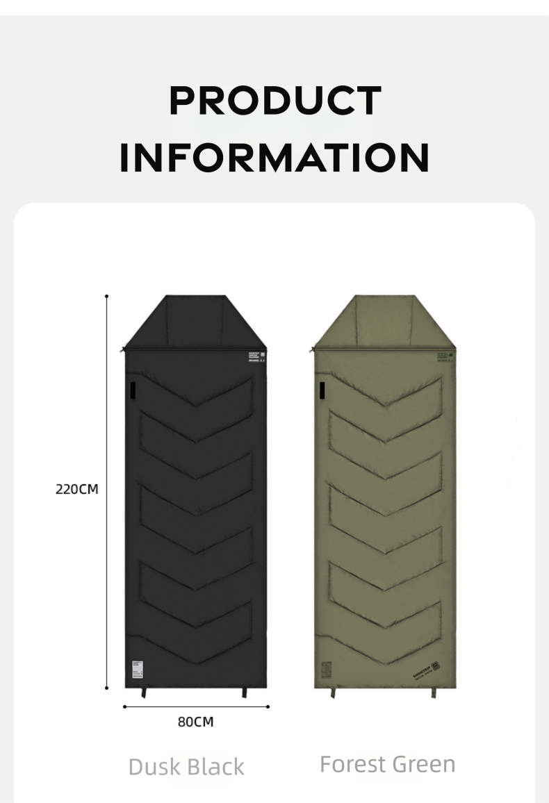 Lightweight Envelope Camping Sleeping Bag detail image
