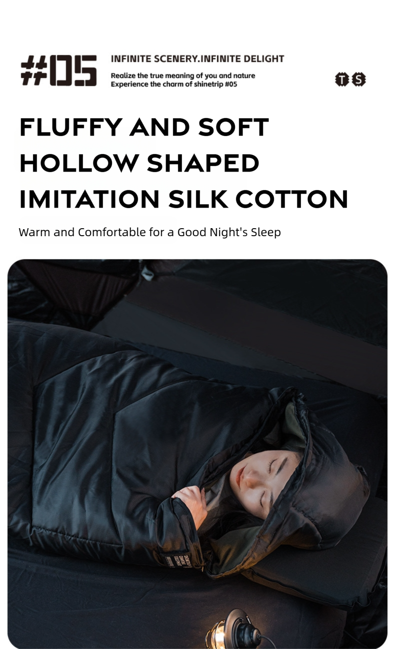 Lightweight Envelope Camping Sleeping Bag detail image