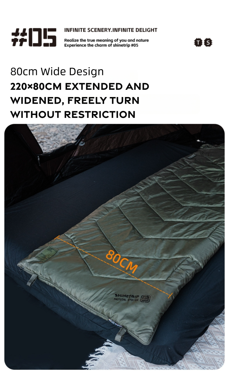 Lightweight Envelope Camping Sleeping Bag detail image