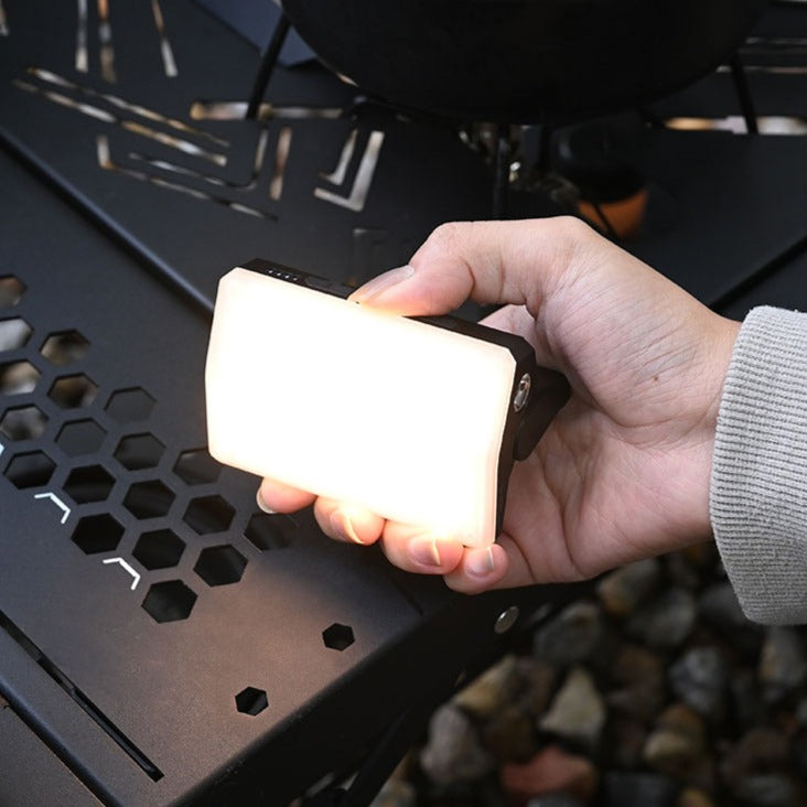 rechargeable card camping light handheld portable warm light use