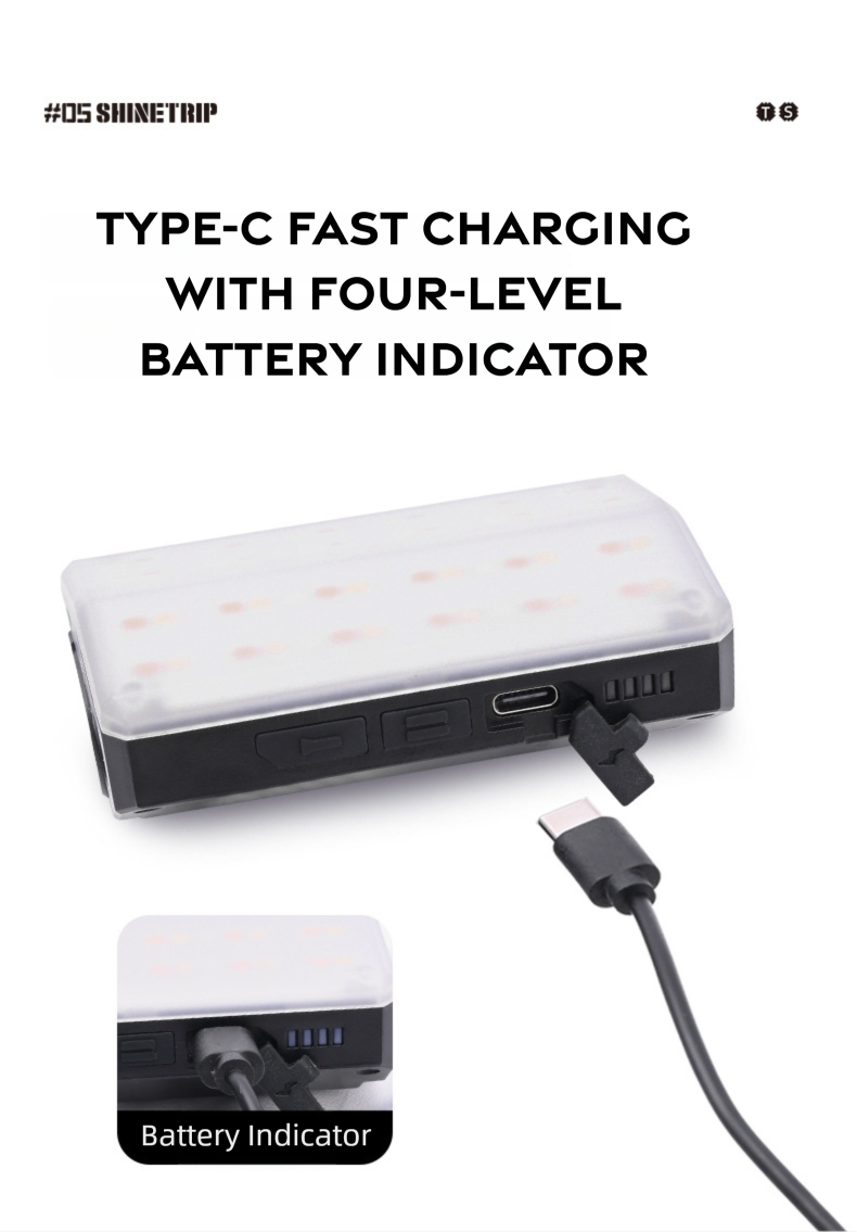Rechargeable Card Camping Light detail image