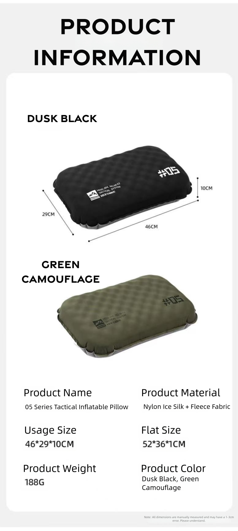 Inflatable Camping Pillow detail image